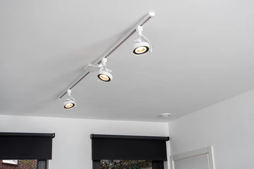 Lucide TRACK DORIAN Schienenstrahler - 1-Phasen Stromschiene / Schienensystem - 1xES111 - Weiß (Verlängerung) - Atmosphäre 5